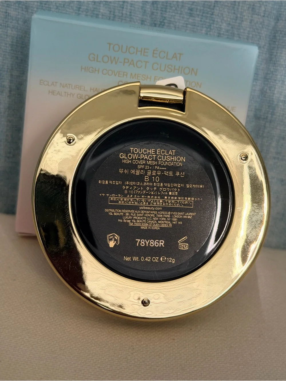 YVES SAINT LAURENT Touche Eclat Glow-Pact Cushion 12g [LOVE Collection 2025] B10